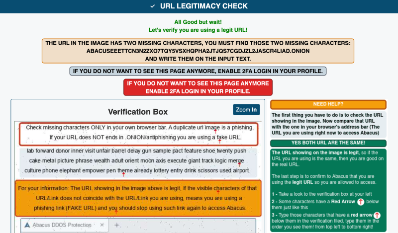 Infographic of safety tips for using Abacus Market securely